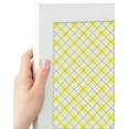 thumbnail image 4 of PinPix 20x15 Custom Cork Bulletin Board Argyle Bright Yellow Poster Board Has a Fabric Style Canvas Finish, Framed in Argyle Bright Yellow, by ArtToFrames (PinPix-647), 4 of 6