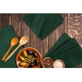 thumbnail image 4 of Fingercraft Cloth Napkins, 100% Linen Table Napkins, 20 in x 20 in, Set of 6, Green, 4 of 5