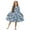 Blue Dandelion, variant on FKELYI Retro Butterfly Flower Print Long Sleeve Dress for Girls Tiered Swing Pleated Twirly Dress for Spring Fall Pactchwork Sundress A-Line Flowy Casual Dresses, 9-10 Y