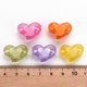 thumbnail image 4 of Transparent Acrylic Beads Bead in Bead Heart Mixed Color 15.5x21.5x12mm Hole: 3mm about 213pcs/500g, 4 of 6