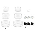 thumbnail image 2 of Inteprter Elevadores versátiles para buffet, brunch, postres, pasteles y mesas de dulces. Kits de decoración para fiestas Con funda 6+8+10 pulgadas, 2 of 6