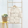 thumbnail image 2 of Otqutp Children's Down Padded Jacket Long Cotton Padded Jacket Baby Children's Padded Jacket Winter Clothing for Boys and Girls(Beige,4-5 Years), 2 of 9