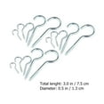 thumbnail image 2 of ifundom 15Pcs Screw Hooks Hanging Eyebolt Hooks for Storage and Organization, Metal Hardware, 2 of 8