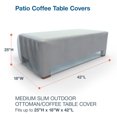 thumbnail image 3 of Budge Medium Blue Patio Slim Ottoman Cover, All-Seasons, 3 of 6
