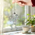 thumbnail image 2 of Lotusprinthandmade Funny Halloween Skeleton Spooky Graphic Custom Shape Star Hologram Ornament 6in, Halloween Skeleton Hologram Decoration, 2 of 5