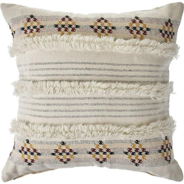 LR Home PILLO07445MLTFFPL Coussin de Ferme Multicolore - 20 x 20 Po.