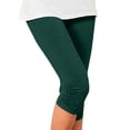 thumbnail image 3 of HAJWOH Capri Leggings for Women Tummy Control Knee Length Cropped Pants Casual Cutout Yoga Short Lounge Pajams, 3 of 6