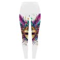 thumbnail image 5 of Lorytime Women Leggings Carnival Diamond Glitter Mardi Gras Pants Elastic Waist Hoilday Tights Trousers Running Outwear, 5 of 5
