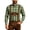 Green, variant on Oktoberfest Lapel Shirt for Men, Casual Long-Sleeve Plaid T-Shirt for Men, Classical Checkered Button Down Shirts Festival Shirt(Red/L)