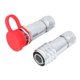 thumbnail image 3 of Conector de aviación SF12 de 4 pines, conexión impermeable, enchufe macho hembra, tornillo libre tipo broche, 3 of 9