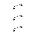 thumbnail image 3 of Toystoory Barra de toalla, ducha, cocina, baño, pared, estante de baño, estante de barra, soporte extraíble para el hogar, colgador de Hotel, negro, Negro 34cm 3piezas Toystoory CBP047451, 3 of 6