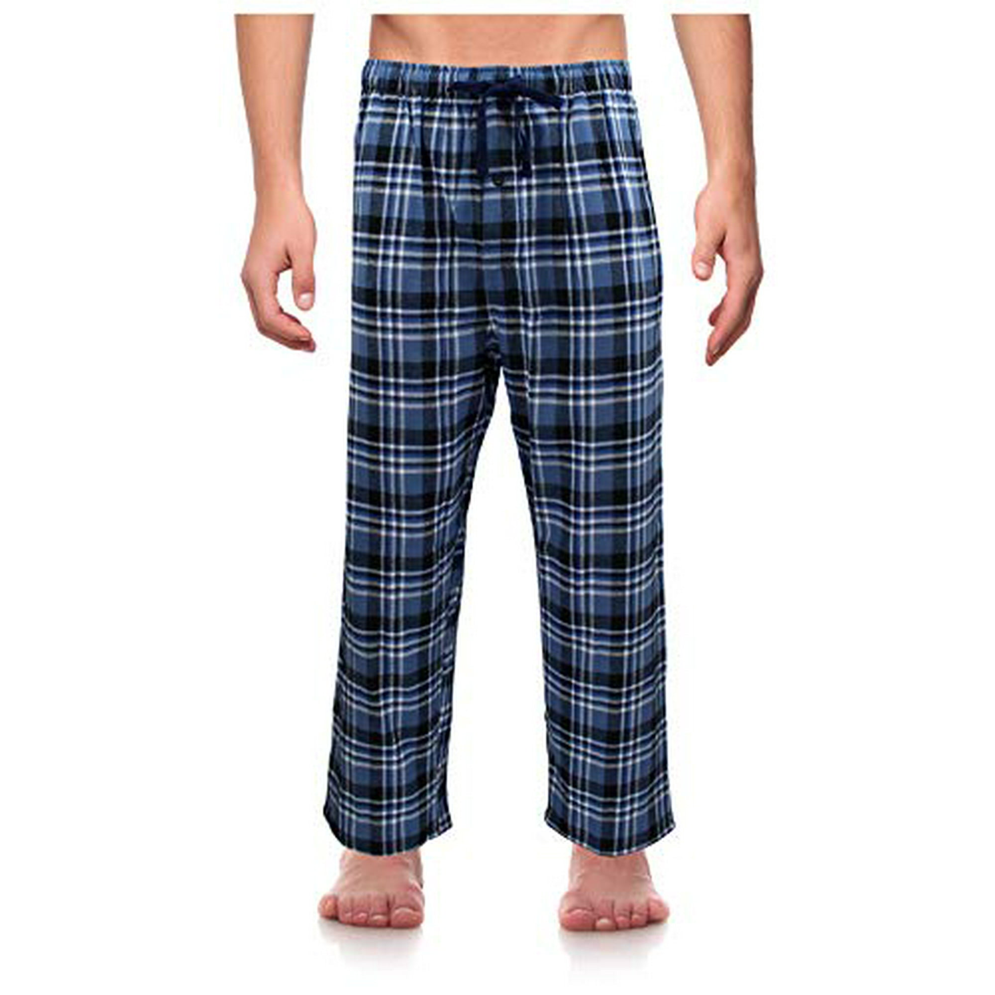 See Pic Classical Sleepwear Men s 100 Cotton Flannel Pajama Pants Size Medium Blue Other