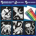 thumbnail image 4 of Crayola Glow in the Dark Coloring Set with Broadline Markers, Aliens & Monsters, Gifts for Beginner Child, 4 of 9