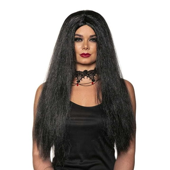 Witch One Size Adult Costume Wig | Black