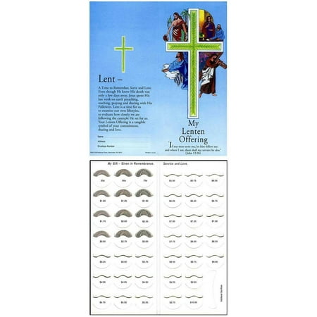 - $10.00 Four Stations of the Cross Lenten Coin Folder (Pkg of 50)