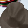 thumbnail image 5 of Kids Classic Wide Brim Fedora Hat Children Boys and Girls Felt Hat Jazz Hats Classic Wide Brim Panama Dress Hat, 5 of 6