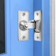 thumbnail image 5 of Cerradura de puerta de acero inoxidable en ángulo recto de 90 grados utilizada para vallas, puertas y ventanas de madera, puertas corredizas (plateado), 5 of 5