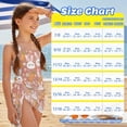 thumbnail image 6 of SEANATIVE Girls One-Piece Swimsuits with Mesh Cover-up Skirt One-Piece Bathing Suits Back Cutout Stylish Stretch Swimwear for Kids Teenagers, Size 11-12, Cute Rabbit Floral Easter Egg Pink, 6 of 7