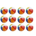 Neliblu 12" Bulk Pack of 12 Classic Inflatable Beach Balls Beach Toys