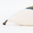thumbnail image 5 of White Green Embroidered Artichoke Throw Pillow, 5 of 7