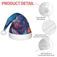 thumbnail image 6 of Cauagu Underwater Turtle Dolphin Octopus Pattern Christmas Hat for Kids,Xmas Holiday Hat Santa Hat for Boys & Girls Festive Headwear Accessories for Christmas/New Year/Holiday, 6 of 6