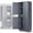 Grey, variant on DNA Motoring 72" Gray/Black Lockable Metal Storage Wardrobe Cabinet w/Hanging Rod & 4 Shelves