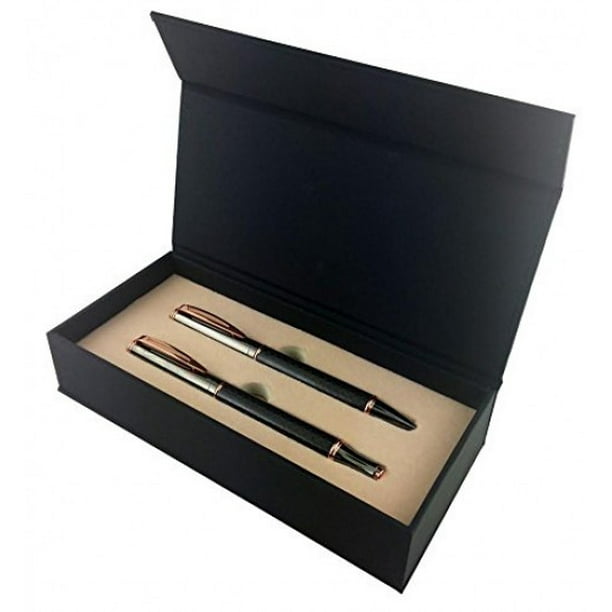 Roller & Ballpoint Pen Gift Box Set Twist Action Metal Rollerball