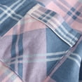 thumbnail image 5 of Christmas pajamas for women setFlannelette Wool Checked Sleepwear Set For Women, 5 of 9