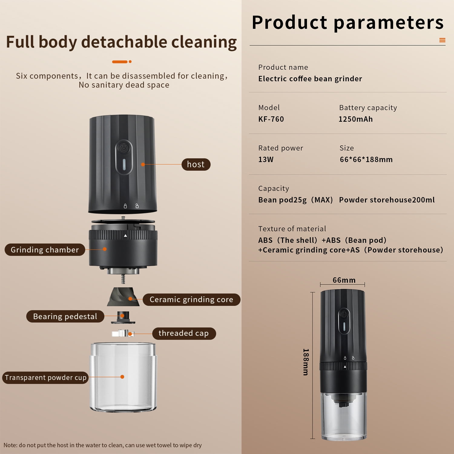 Kayannuo Clearance Portable Coffee Grinder Electric, Adjust-able Burr Mill  Coffee Grinder with Multi Grind Settings for Coffee Beans, Conical Burr