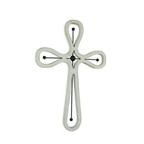 Special T Imports 16 inch Wood Metal Scroll Cross Wall Hanging Home Decor Modern Art