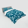 thumbnail image 3 of Ambesonne Blue Bedding Set 3 Pcs, Camouflage Oceanic Colors, Twin, Slate Blue Pale Blue, 3 of 3