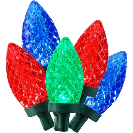 Holiday Time Indoor & Outdoor LED Multicolor Super Bright G30 Lights, 59.5', 100 Count