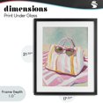 thumbnail image 4 of Stupell Industries Coastal Beach Bag & Sunglasses Black Framed Print Under Glass, 17 x 21, by The Prints Vibe, 4 of 8