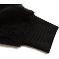 thumbnail image 4 of Cardigans à Capuche Ouverts en Polaire à Manches Longues pour Femmes avec Poches, Noir, 4 of 6