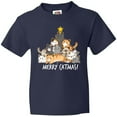 thumbnail image 3 of Inktastic Merry Catmas with Cat Tree and Yellow Star Youth T-Shirt, 3 of 5