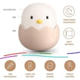 thumbnail image 2 of Nattlampa för barn - Chick Nightlight - USB uppladdningsbar silikon LED-lampa med touchkontroll, 2 of 5