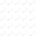 thumbnail image 1 of ORUYROP Clear Nose Rings Studs Clear Piercing Retainer Set Septum Lip Cartilage Tongue Rook Daith Ear Industrial Nipple Belly Clear Piercing Jewelry for Work Surgery, 1 of 2