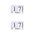 thumbnail image 4 of maskred Vintage Rectangular Mini Wooden Calendar Decoration Home Office Decor White 2Set, 4 of 6