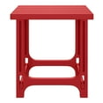 thumbnail image 3 of WestinTrends Outdoor 18" HDPE Square Adirondack Patio Side Table, Red, 3 of 16