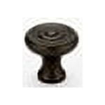 Traditional 0.75" Round Knob, Chocolate Bronze, 0.88" H x 1" W x 0.56" D (Set of 2)