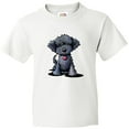 thumbnail image 3 of Inktastic Black Doodle Puppy Youth T-Shirt, 3 of 5