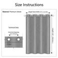 thumbnail image 5 of SNITIE 2 Panels Luxury Velvet Light Filtering Curtains, Thermal Insulated Grommet Drapes for Living Room, Super Soft Window Curtains for Home Decor, 5 of 8