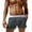 Grey, variant on mens board shorts Men's Unlined Transparent Shorts Fashion Casual Pants Sports Beach Swimming Pants Fiber Blended shorts for men Black + L