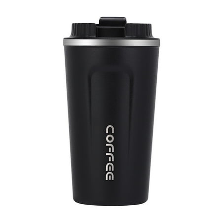 

Black 304 double-layer stainless steel thermos mug fashion portable car coffee mug daily gift car mug 510ml