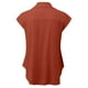 thumbnail image 4 of Qucoqpe - Blusas de verano para mujer, tallas grandes, manga corta, botones, cuello en V, moda informal, lisas, holgadas, de lino y algodón, en oferta, 4 of 5