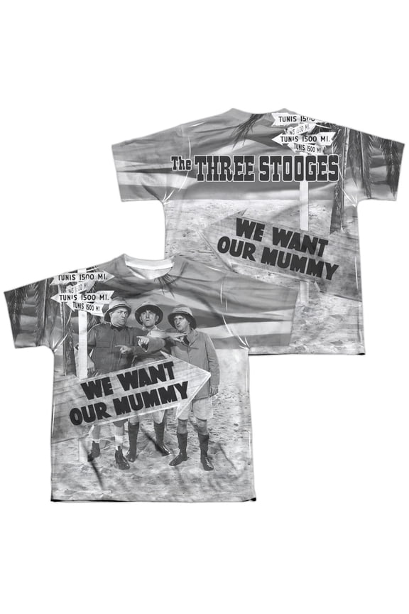 Three Stooges - Tunis 1500 - Youth Short Sleeve Shirt - Large