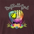 thumbnail image 3 of Wild Bobby, Colorful Softball Girl, Sports, Men Premium Tri Blend Tee, Cardinal, Small, 3 of 5
