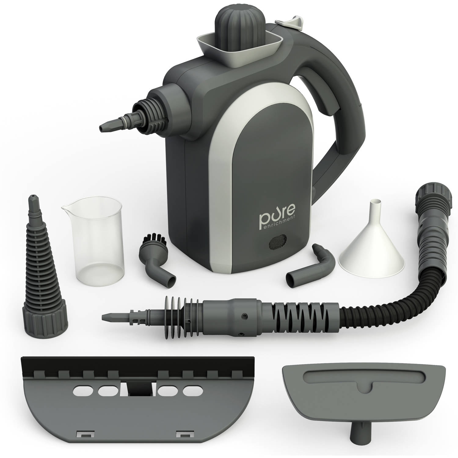 More Multi-Purpose and Multi-Surface All Natural Patio Handheld Pressurized Steam Cleaner with 9-Piece Accessory Set Auto Chemical-Free Steam Cleaning for Home