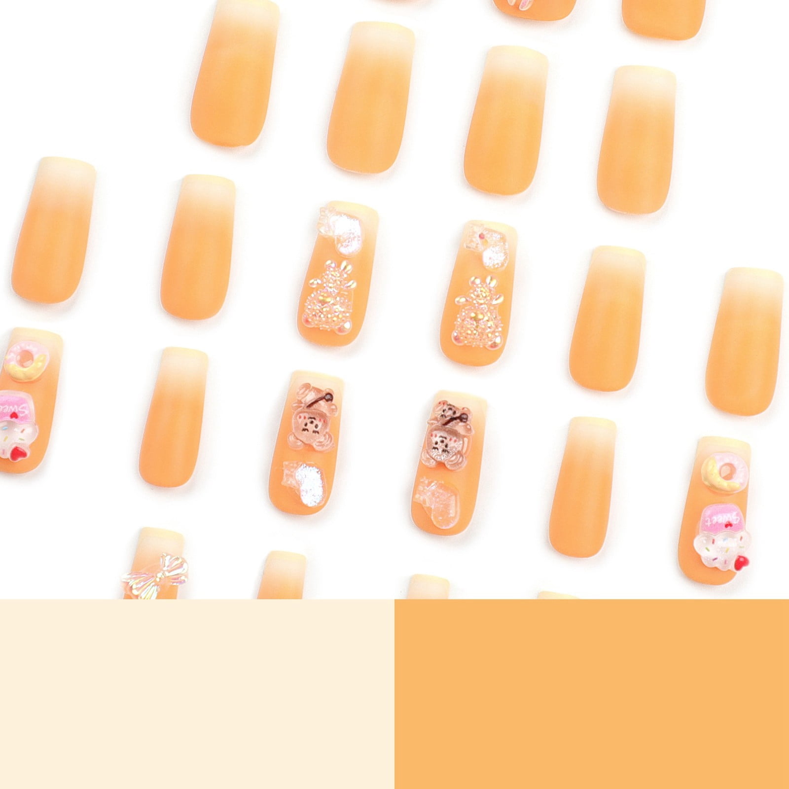 Acrylic Nails for Small Nails False Nails Coffin Shape Full Cover Short Coffin Nails Extra Long Ballerina Nail Tips Full Cover Extra Long Coffin on Nails Long Ballerina False Nail Gel