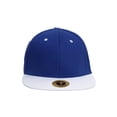 thumbnail image 2 of TopHeadwear Polyester Two-Tone Flat Bill Snapback - Royal/White, 2 of 2
